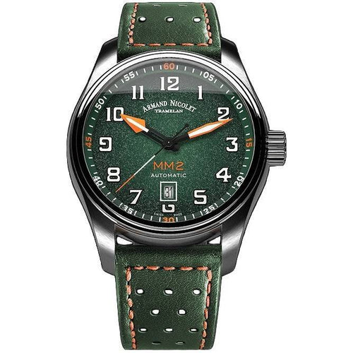 Load image into Gallery viewer, Armand Nicolet Tramelan MM2 Green Dial Automatic Watch - A640P-NV-BP22641VAO
