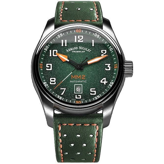 Armand Nicolet Tramelan MM2 Green Dial Automatic Watch - A640P-NV-BP22641VAO