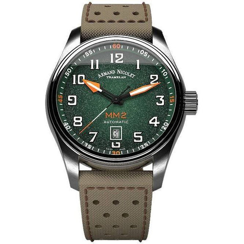 Load image into Gallery viewer, Armand Nicolet Tramelan MM2 Green Dial Automatic Men&#39;s Watch
