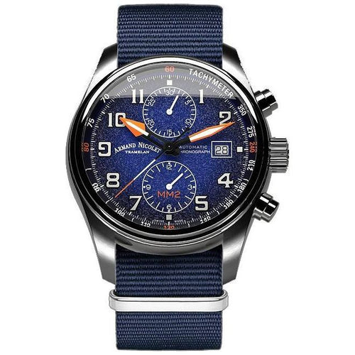 Load image into Gallery viewer, Armand Nicolet Tramelan MM2 Chronograph Blue Dial Automatic Men&#39;s Watch
