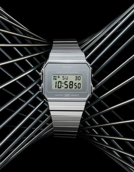 CASIO VINTAGE Mod. ICONIC SLIM SILVER-1