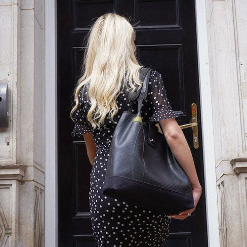 Load image into Gallery viewer, Anna Recycled Rubber Vegan Tote Bag (2 Colours Available)
