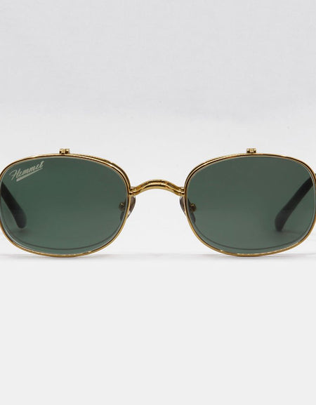 Acetate + Titanium Gold Green Clip-on