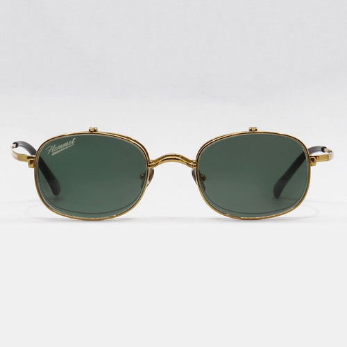 Load image into Gallery viewer, Acetate + Titanium Gold Green Clip-on
