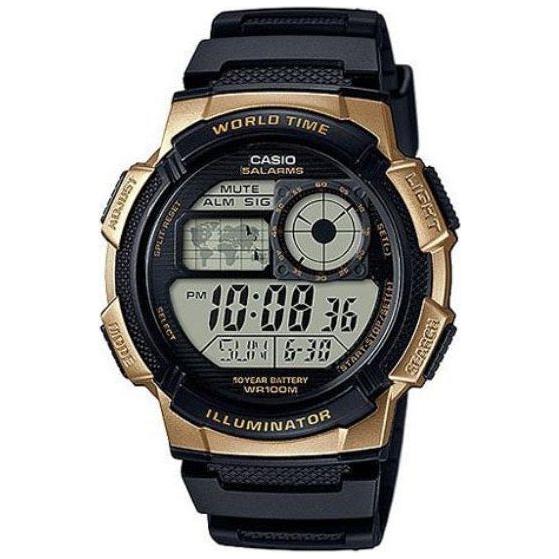 CASIO Mod. WORLD TIME ILLUMINATOR - 5 Alarms, 10 Year battery-0