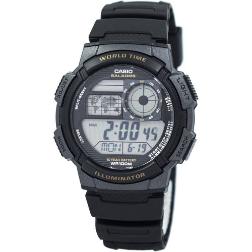 Load image into Gallery viewer, Casio Youth Digital World Time AE-1000W-1AV Men&#39;s Watch
