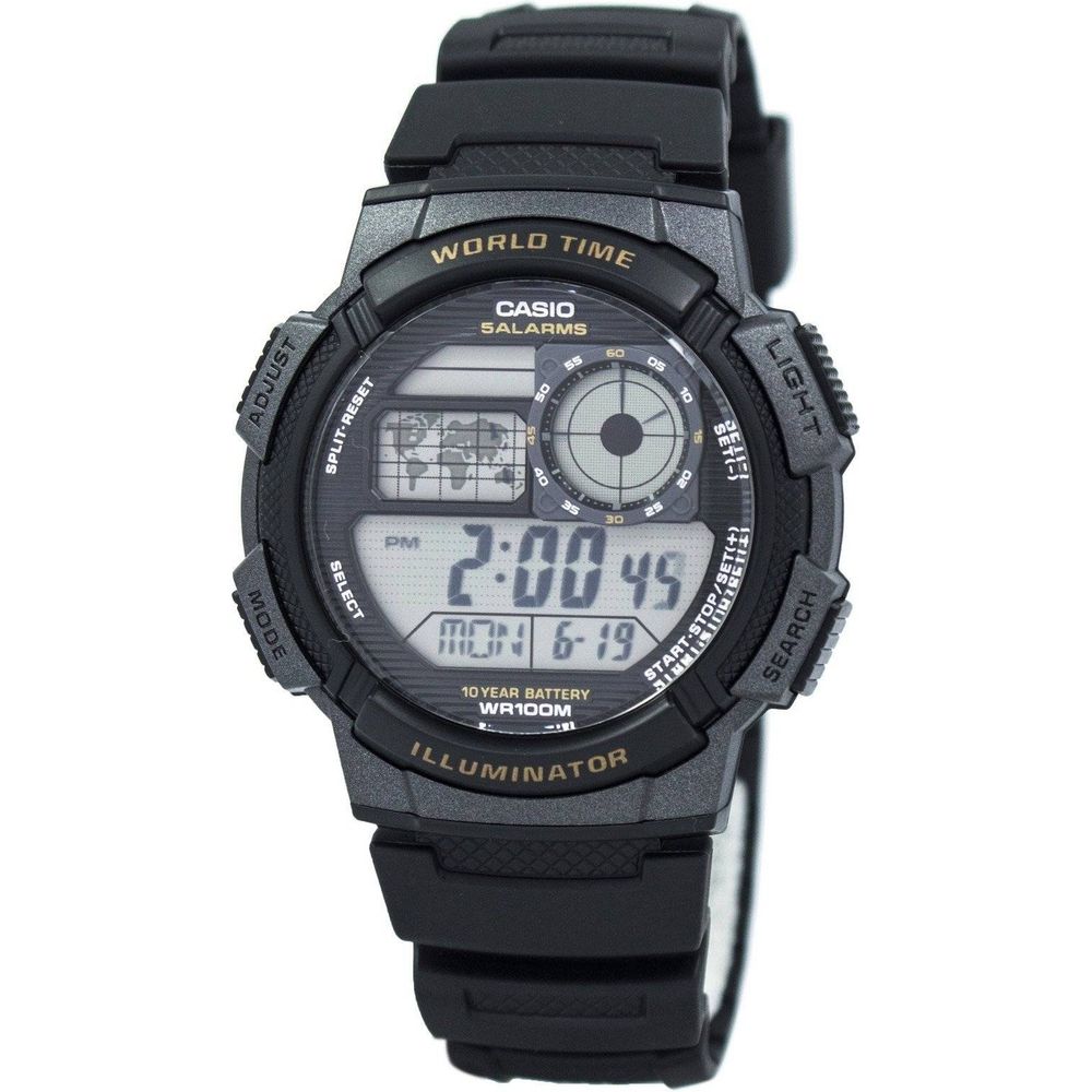 Casio Youth Digital World Time AE-1000W-1AV Men's Watch