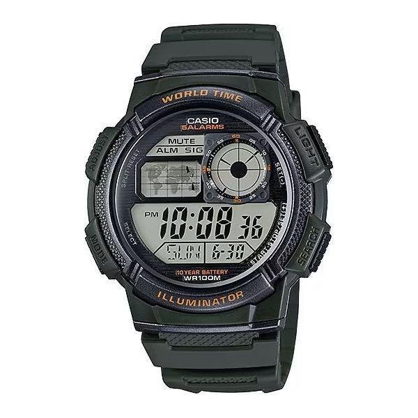 CASIO Mod. WORLD TIME ILLUMINATOR - 5 Alarms, 10 Year battery-0