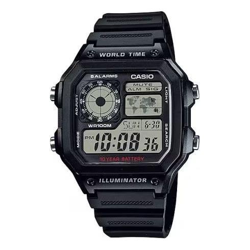 Load image into Gallery viewer, CASIO SPORT Mod. WORLD TIME ILLUMINATOR 5 ALARMS - FUTURE CLASSIC COLLECTION - BLACK-0
