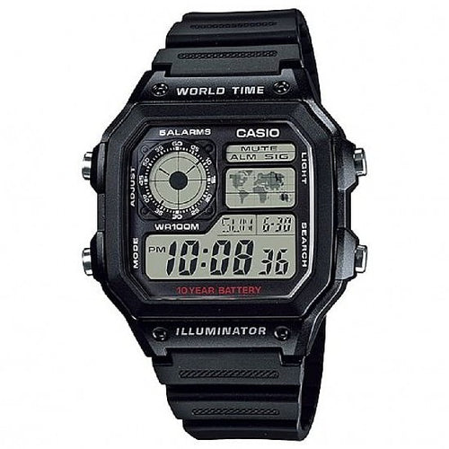 Load image into Gallery viewer, CASIO SPORT Mod. DIVER - WORLD TIME ILLUMINATOR 5 ALARMS - FUTURE CLASSIC COLLECTION - BLACK-0

