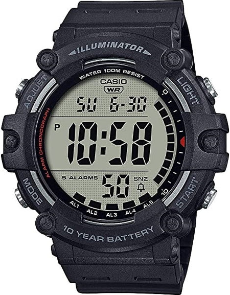 CASIO SPORT Mod. ILLUMINATOR WORLDTIME 10 YEARS BATTERY - BLACK-0