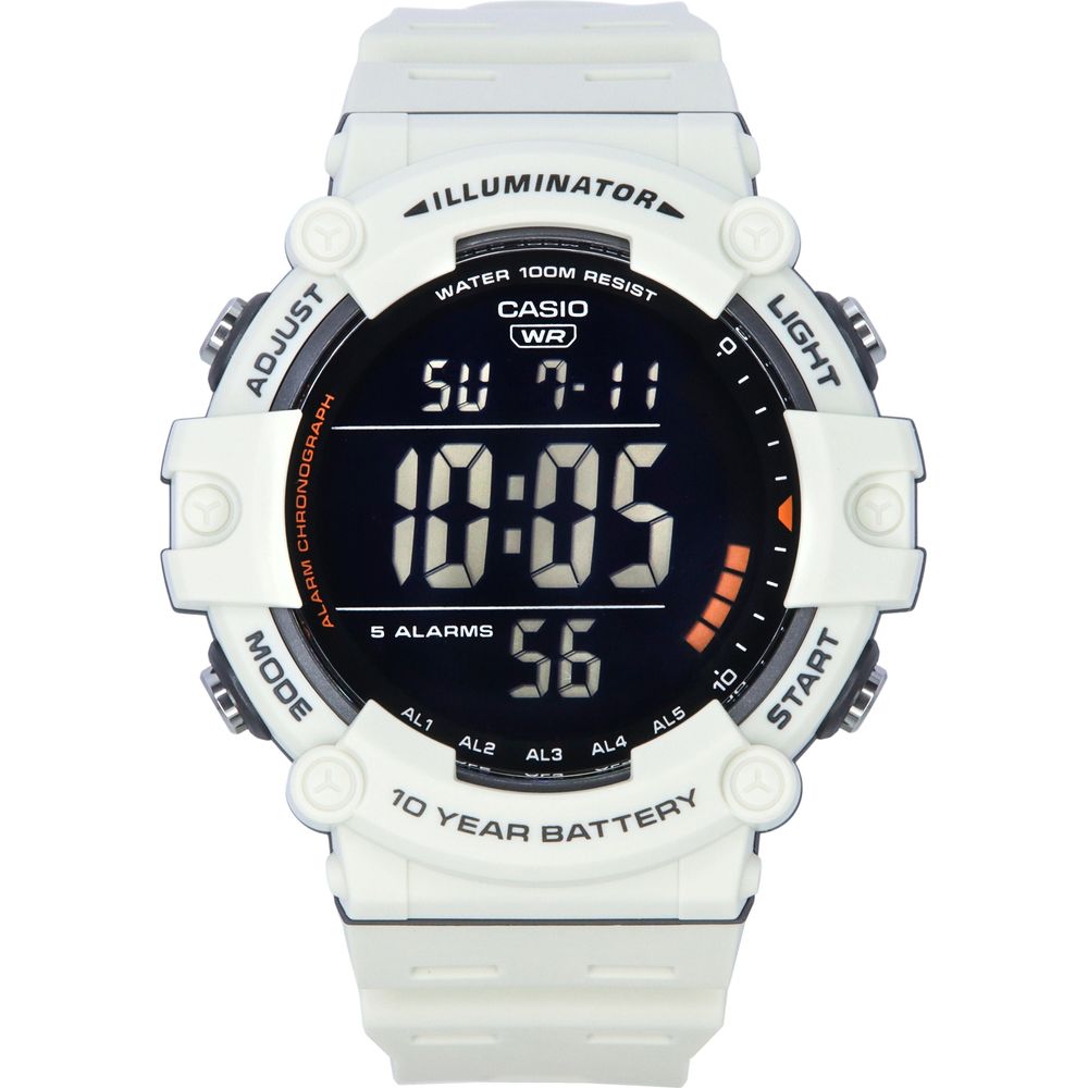 Casio Standard Digital White Resin Strap Quartz AE-1500WH-8B2 100M Men's Watch