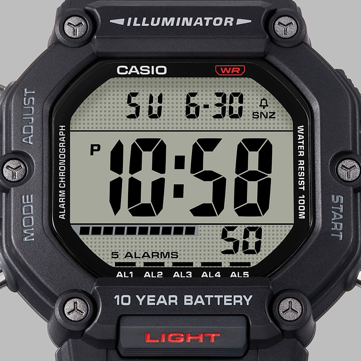 CASIO SPORT COLLECTION Mod. OVERSIZE 10 YEARS BATTERY - BLACK-2
