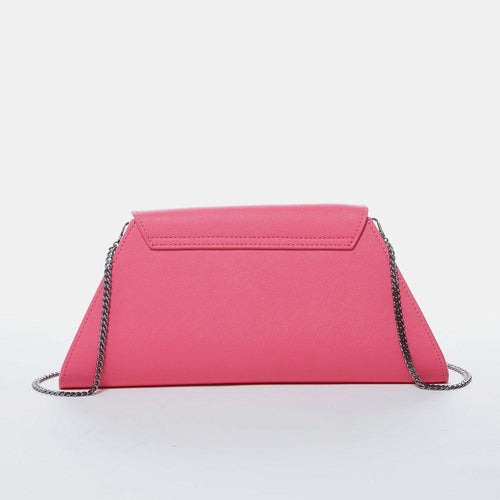 Load image into Gallery viewer, Angelica Hot Pink Leather Clutch Bag
