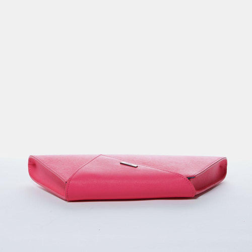 Load image into Gallery viewer, Angelica Hot Pink Leather Clutch Bag
