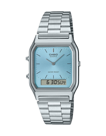 CASIO VINTAGE Mod. EDGY COLLECTION SUNRAY DIAL - LIGHT BLUE-0