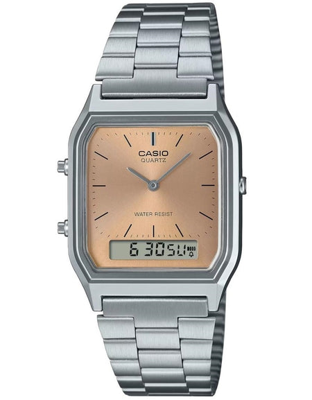 CASIO VINTAGE Mod. EDGY COLLECTION SUNRAY DIAL - PINK COPPER-0