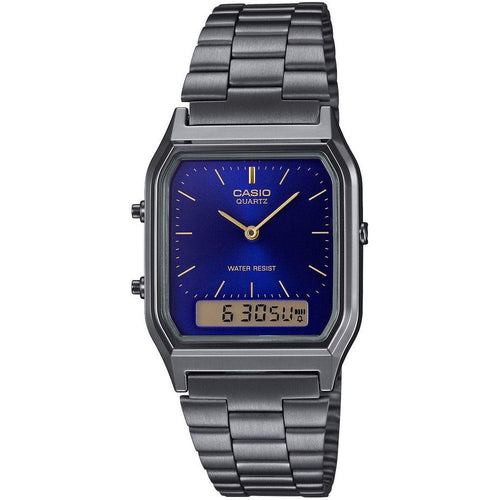 Load image into Gallery viewer, CASIO VINTAGE Mod. EDGY COLLECTION GUN METAL - NIGHT BLUE-0
