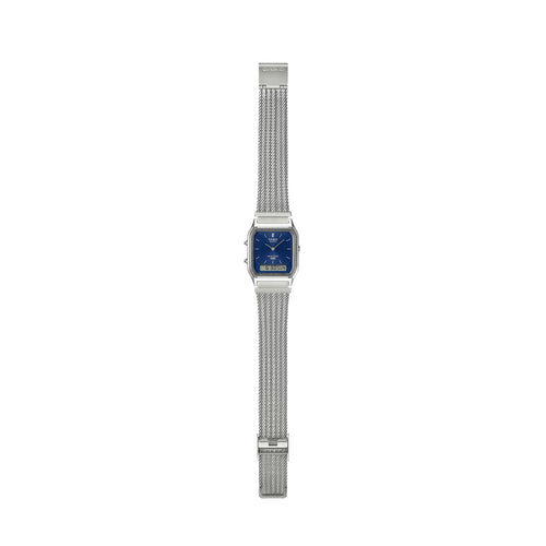 Load image into Gallery viewer, CASIO VINTAGE Mod. EDGY COLLECTION SUNRAY DIAL - MESH STRAP, BLUE-2
