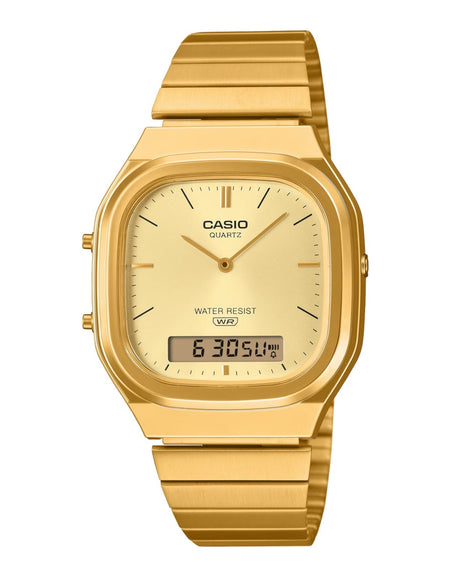 CASIO VINTAGE Mod. EDGY ROUNDED SQUARE - GOLD-0
