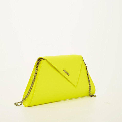 Load image into Gallery viewer, Angelica Electric Yellow Leather Clutch Purse
