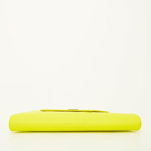 Load image into Gallery viewer, Angelica Electric Yellow Leather Clutch Purse
