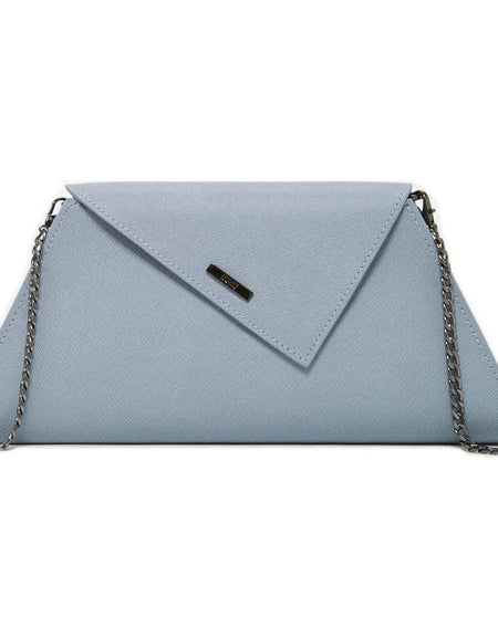 SUSU The Angelica Faded Denim Leather Clutch