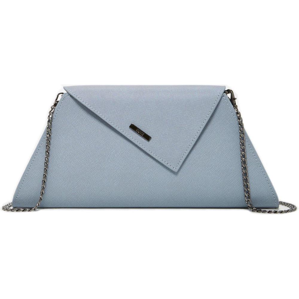 SUSU The Angelica Faded Denim Leather Clutch