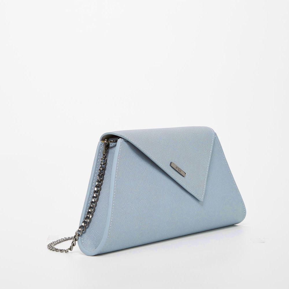 SUSU The Angelica Faded Denim Leather Clutch