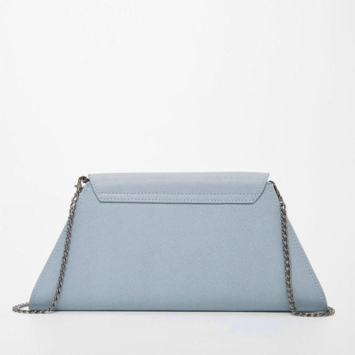 Load image into Gallery viewer, SUSU The Angelica Faded Denim Leather Clutch
