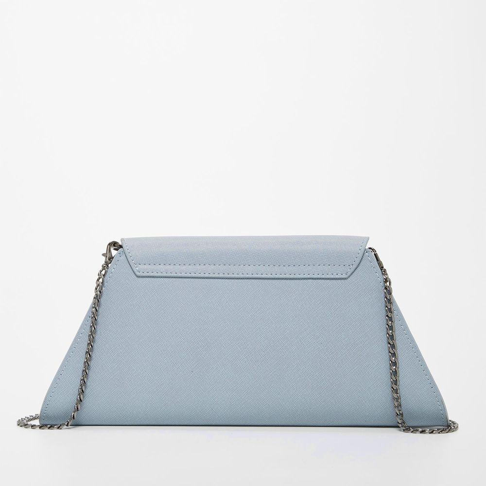 SUSU The Angelica Faded Denim Leather Clutch