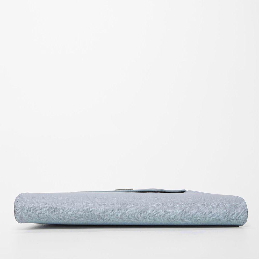 SUSU The Angelica Faded Denim Leather Clutch