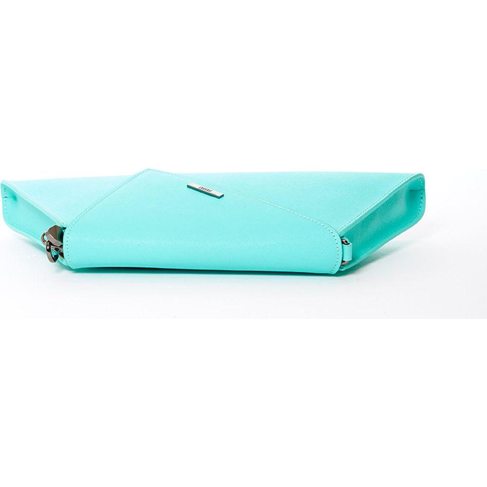 Angelica Turquoise Clutch Leather