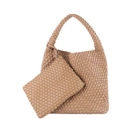 Load image into Gallery viewer, Commuter Hobo Bag Large Woven Purse 2 in 1
