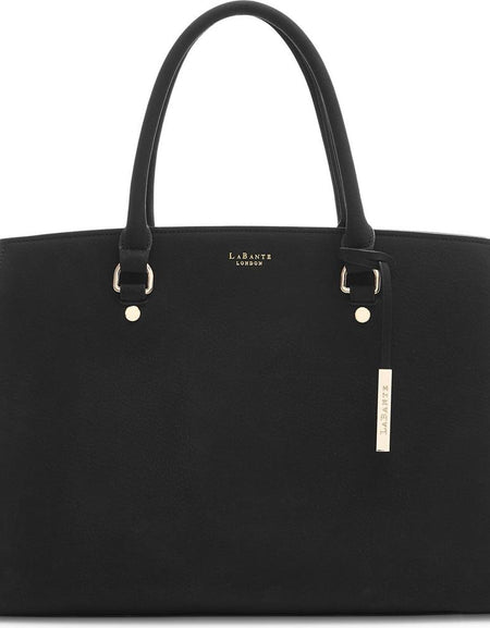 LaBante London Black Aricia Vegan Fashion Computer Bag