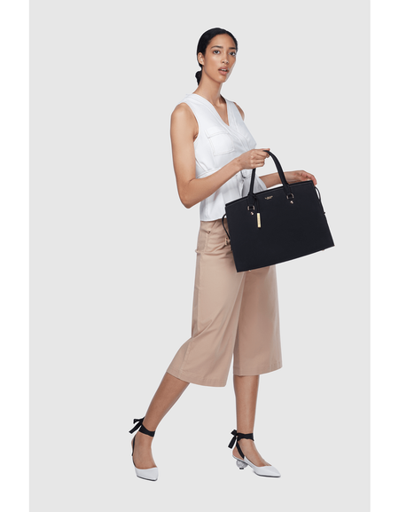 LaBante London Black Aricia Vegan Fashion Computer Bag