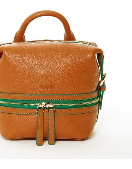SUSU The Ashley Brown Leather Backpack Purse