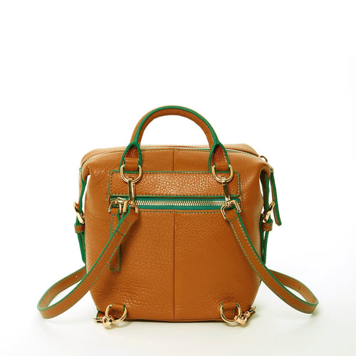 Load image into Gallery viewer, SUSU The Ashley Brown Leather Backpack Purse
