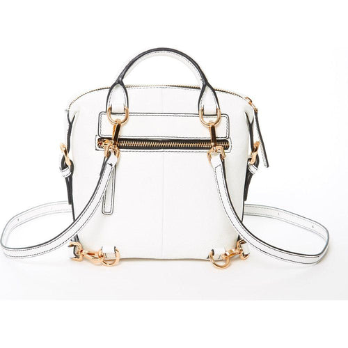 Load image into Gallery viewer, SUSU The Ashley White Leather Backpack Purse

