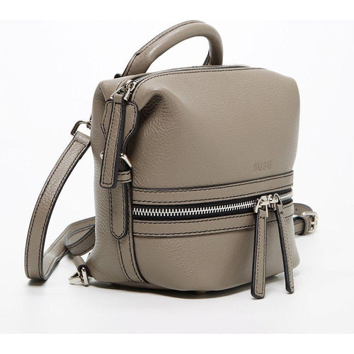 Load image into Gallery viewer, SUSU The Ashley Gray Leather Backpack Purse
