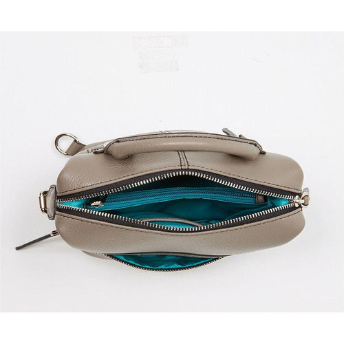 Load image into Gallery viewer, SUSU The Ashley Gray Leather Backpack Purse
