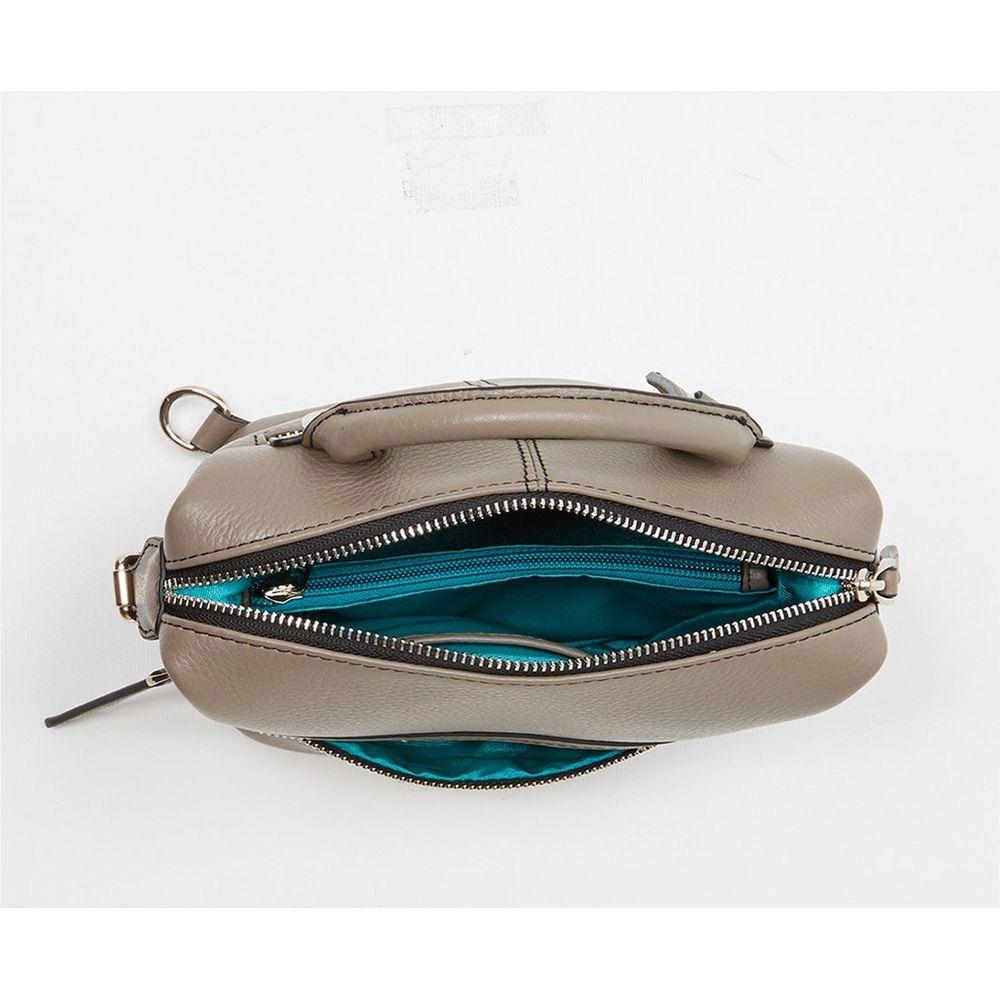 SUSU The Ashley Gray Leather Backpack Purse