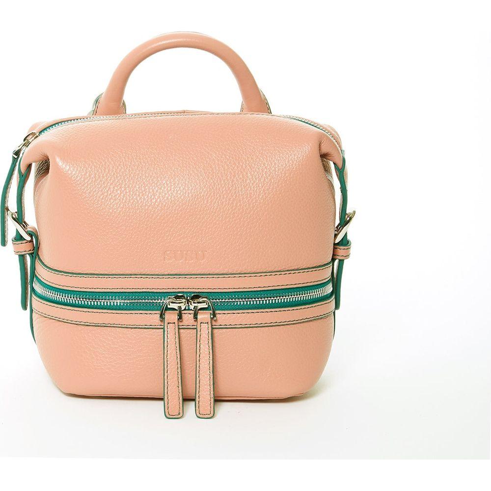 SUSU The Ashley Pink Leather Backpack Purse - A Luxurious Take on Versatility