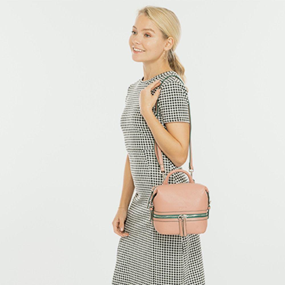 SUSU The Ashley Pink Leather Backpack Purse - A Luxurious Take on Versatility