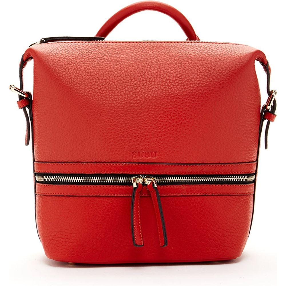 Ashley Red Leather Backpack Purse: Timeless Elegance Meets Practicality