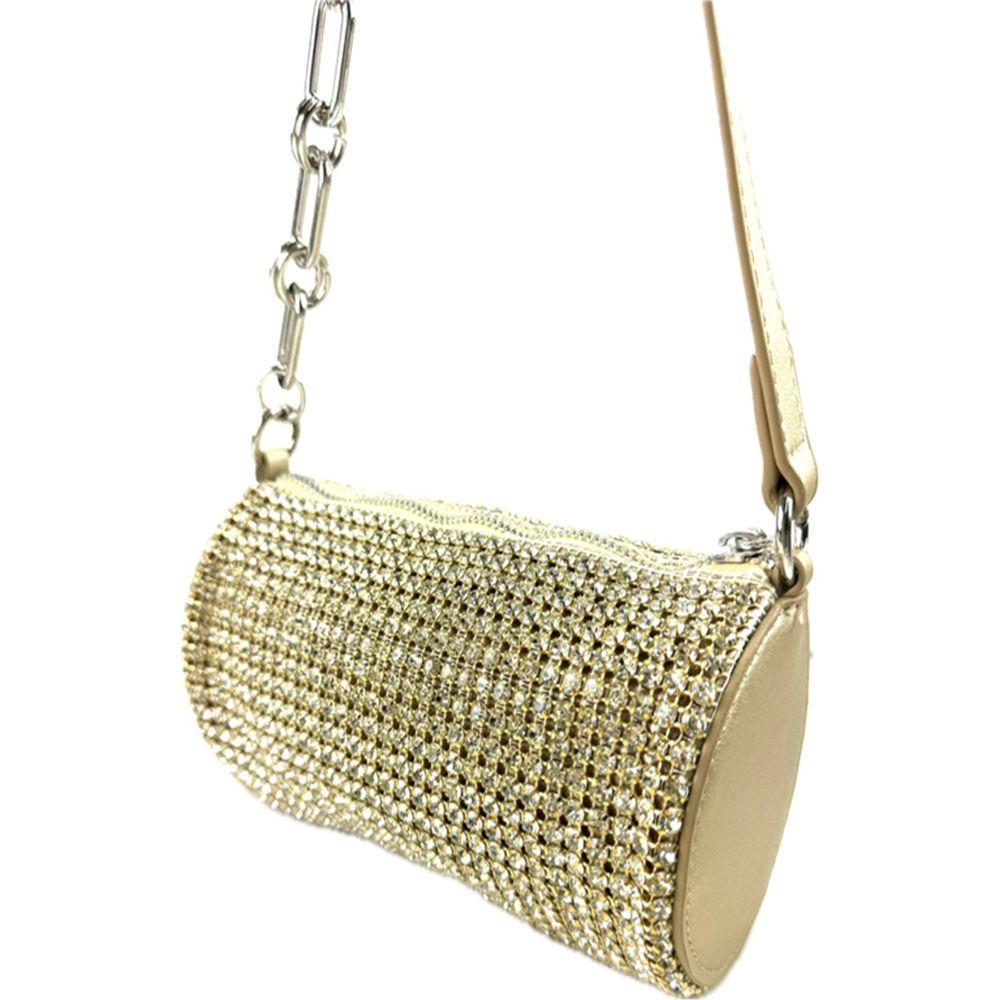 Full Rhonstone Cylinder Bucket Mini Bag - A Statement of Elegance