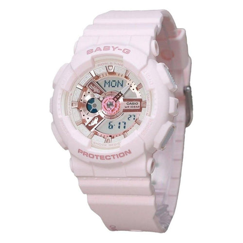 Load image into Gallery viewer, Casio Baby-G Analog Digital Aqua Planet Collaboration Pink Bio Based Resin Quartz BA-110AQ-4A Women&#39;s Watch
