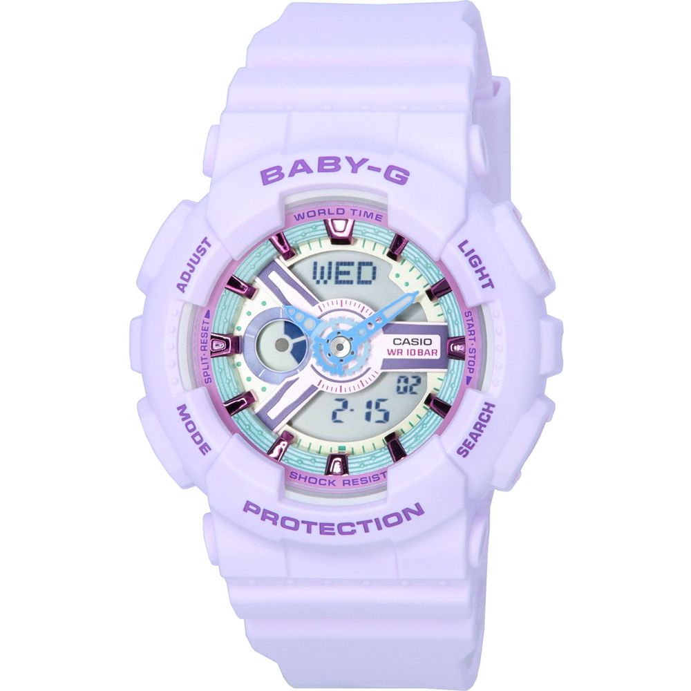 Casio Baby-G Analog Digital Pastel Meets Metallic Quartz BA-110XPM-6A Women's Watch