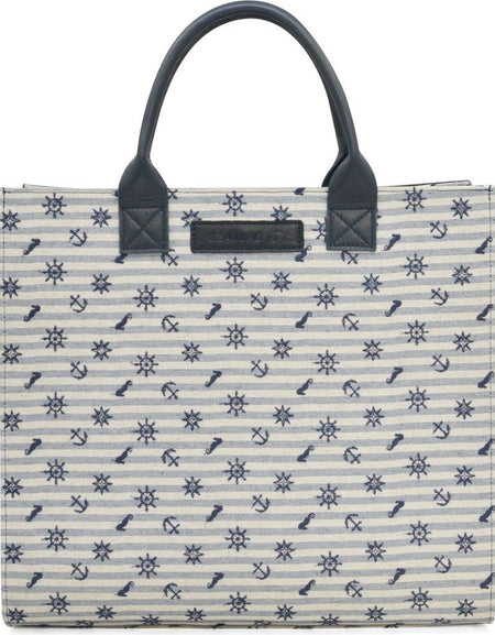 Seajure Atol Tote Bag Embroidered Linen