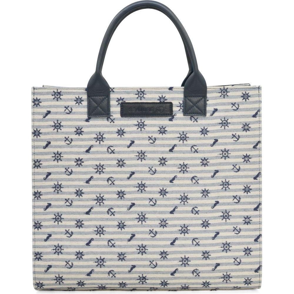 Seajure Atol Tote Bag Embroidered Linen